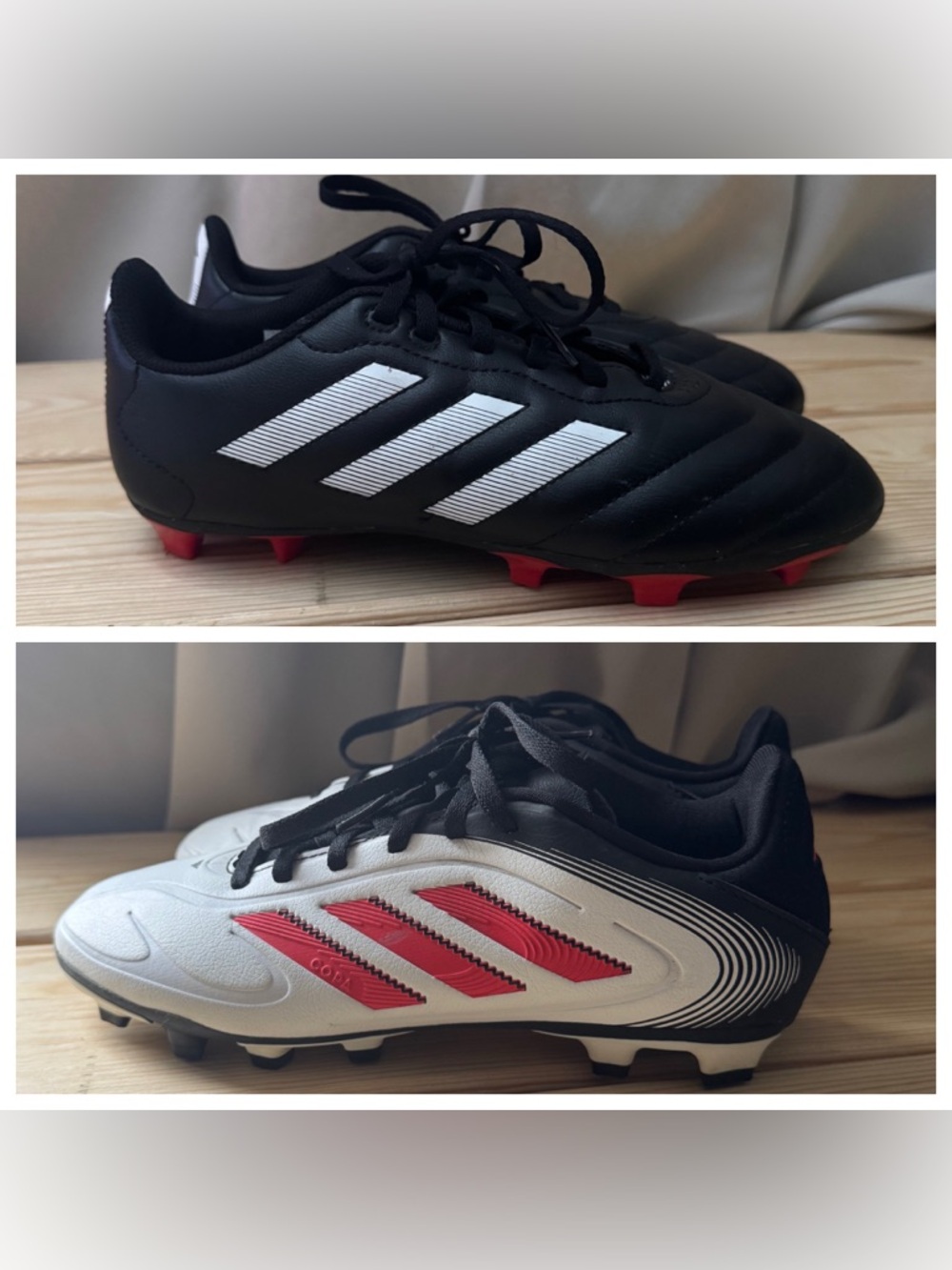 ADIDAS Youth Goletto VIII and Copa Pure III Soccer Cleats Bundle Size 5Y